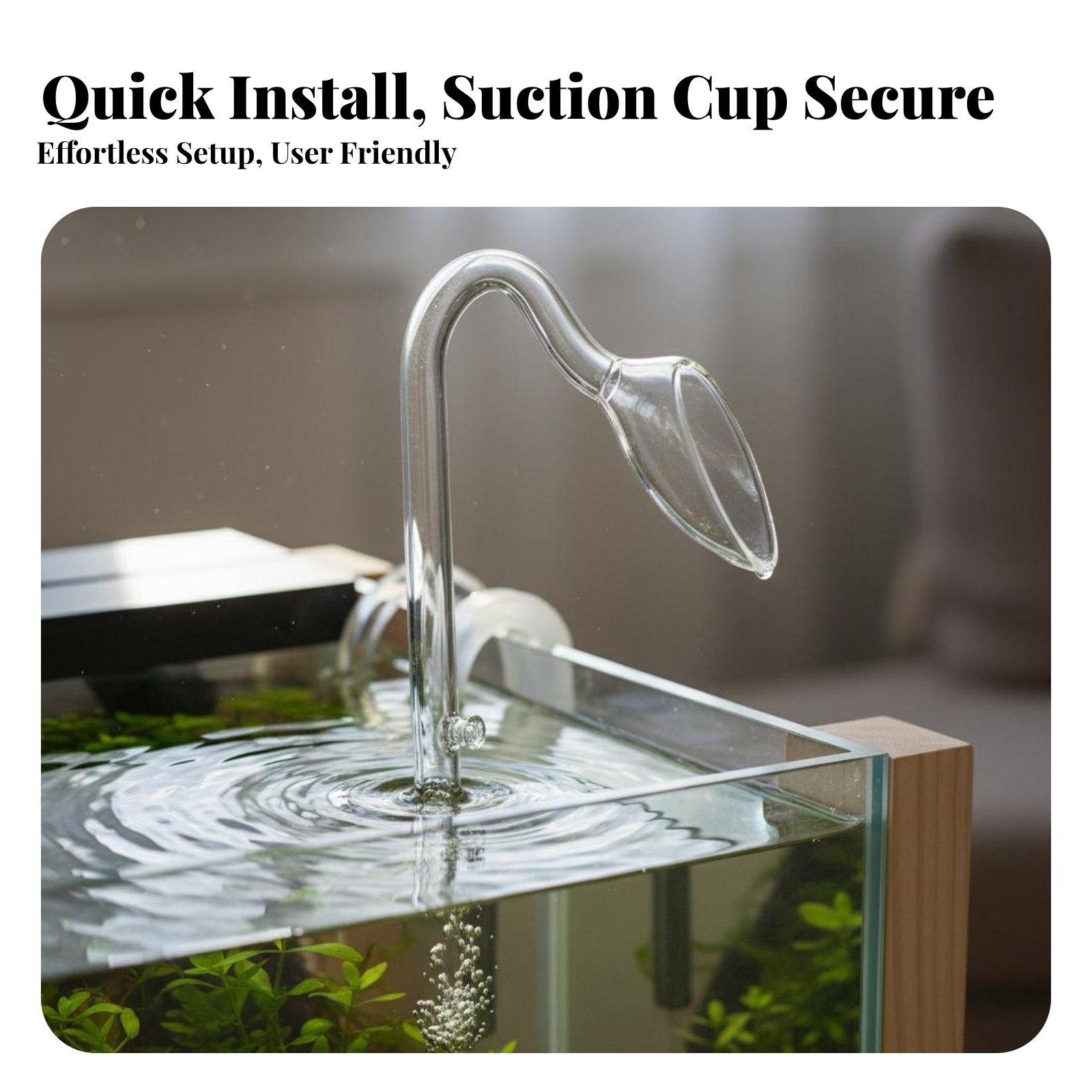 Glass Lily Pipe Aquarium Surfa - Aquarium Planted Tank Filter review and price