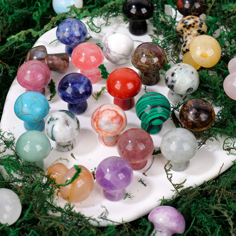 Natural Crystal Mushroom Gemst - Planted Aquarium Jungle review and price