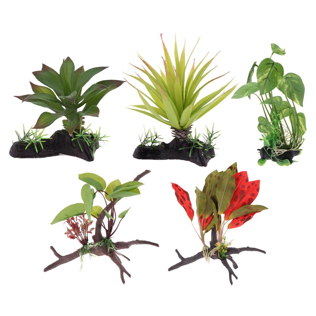 Reptile Terrarium Plant Artifi - Planted Aquarium Jungle review and price
