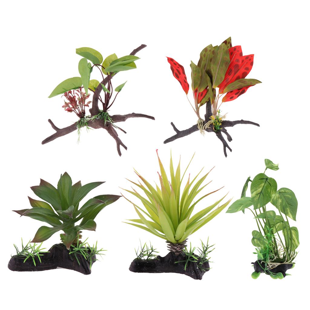 Reptile Terrarium Plant Artifi - Planted Aquarium Jungle review and price