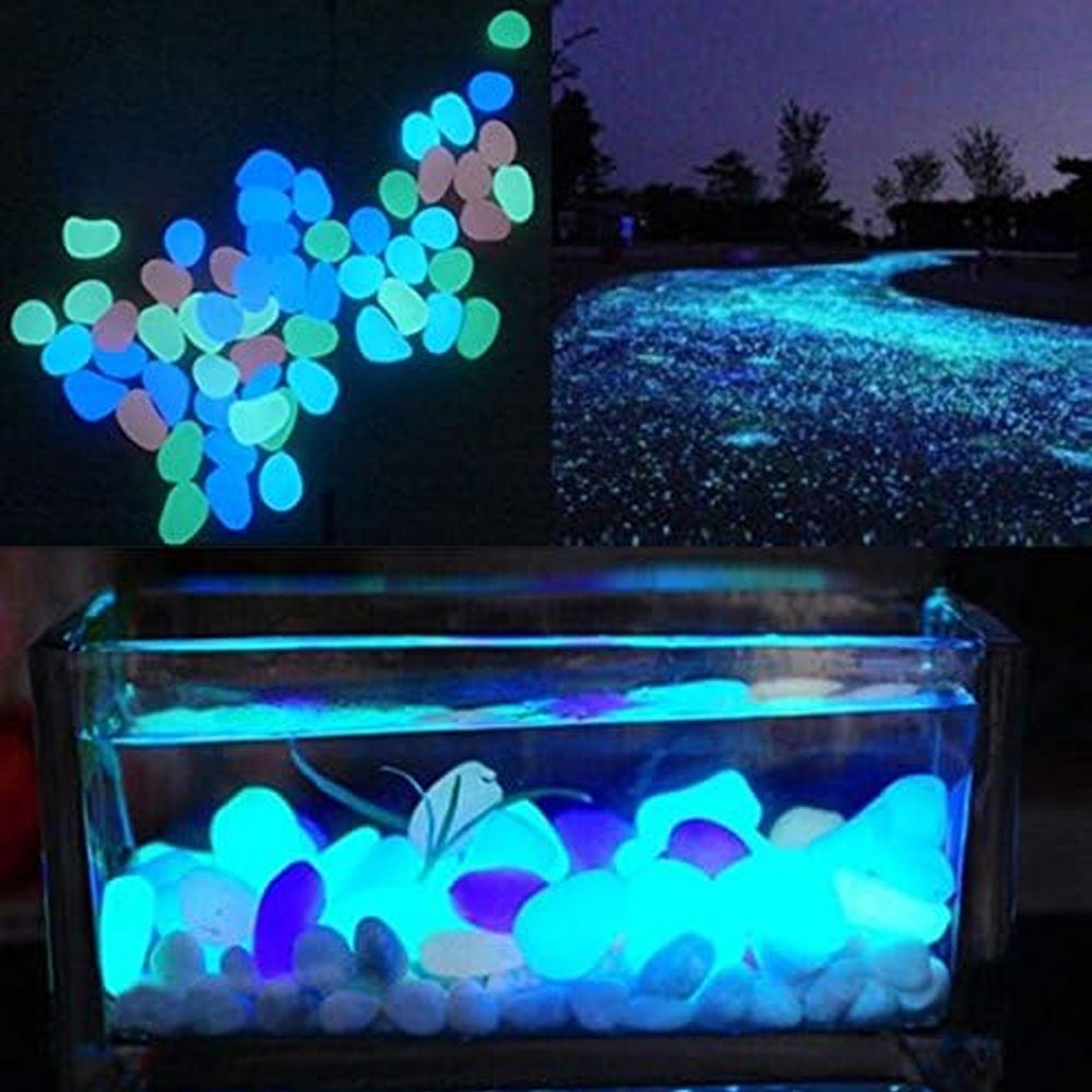Fish Tank Rocks Glow Blue Pebb - Planted Aquarium Equipment review and price