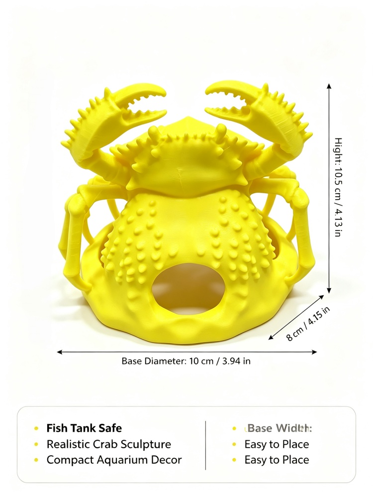 Fish tank crab sculpture hidin - Planted Aquarium Without Fish review and price