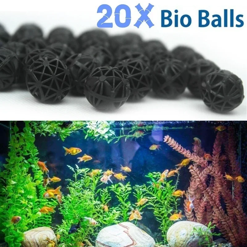 20Pcs 16mm Aquarium Bio Balls  - Aquarium Planted Tank Filter review and price
